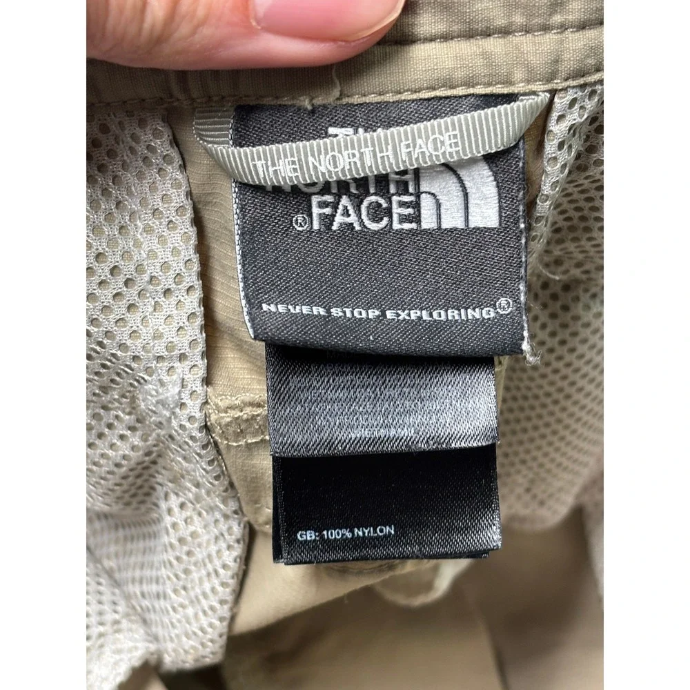 The North Face Mens Tan Khaki Nylon Ripstop Hiking Pants Size 30X31 T338 CZ17‎
